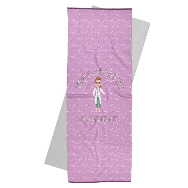 Custom Doctor Avatar Yoga Mat Towel (Personalized)