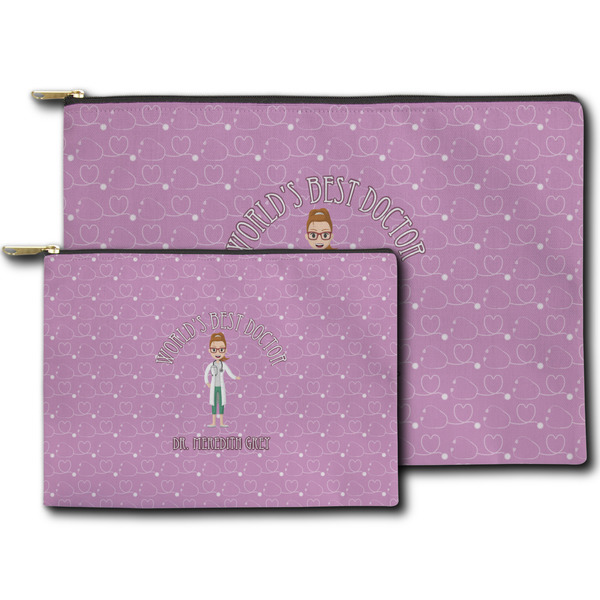 Doctor Avatar Zippered Pouches - Size Comparison