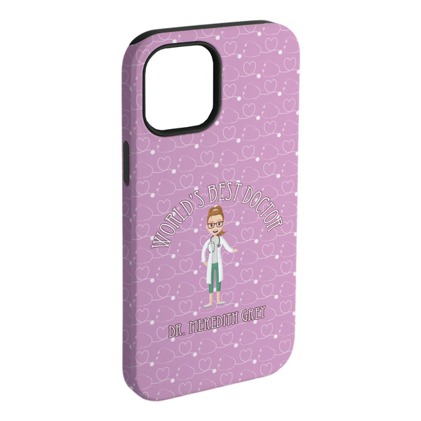 Custom Doctor Avatar iPhone Case - Rubber Lined (Personalized)