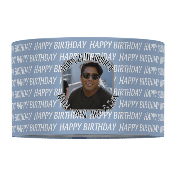 Photo Birthday 12" Drum Lampshade - FRONT (Fabric)