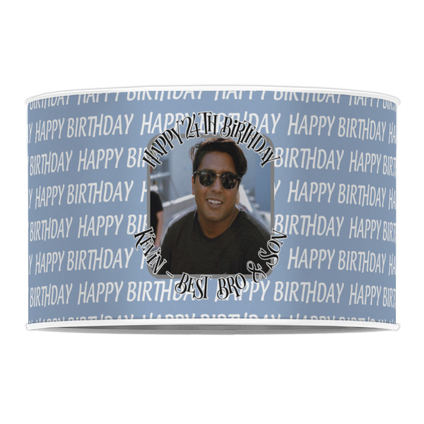 Photo Birthday 12" Drum Lampshade - FRONT (Poly Film)