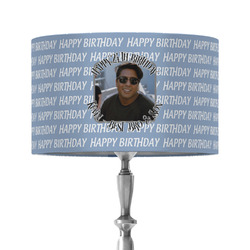 Photo Birthday 12" Drum Lamp Shade - Fabric