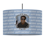 Photo Birthday 12" Drum Pendant Lamp - Fabric