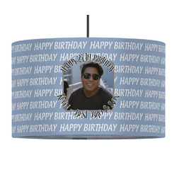 Photo Birthday 12" Drum Pendant Lamp - Fabric