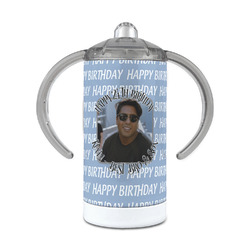 Photo Birthday 12 oz Stainless Steel Sippy Cup