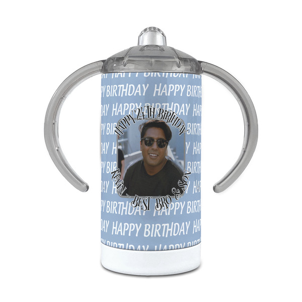 Custom Photo Birthday 12 oz Stainless Steel Sippy Cup