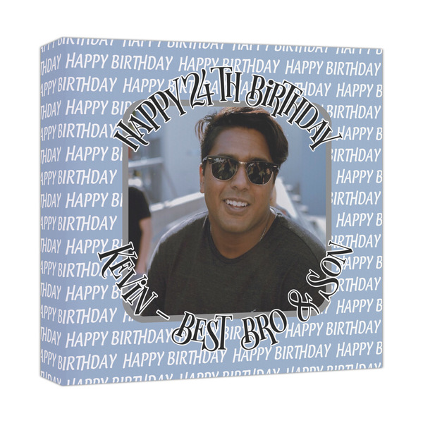 Custom Photo Birthday Canvas Print - 12x12