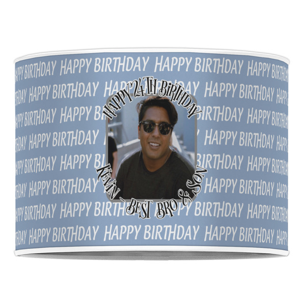Photo Birthday 16" Drum Lampshade - FRONT (Poly Film)