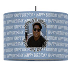 Photo Birthday 16" Drum Pendant Lamp - Fabric