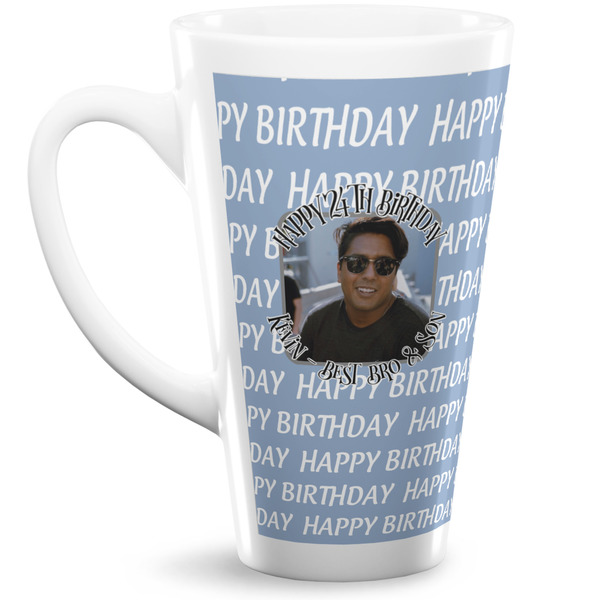 Custom Photo Birthday 16 Oz Latte Mug