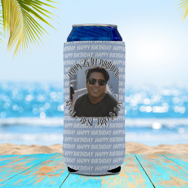 Photo Birthday 16oz Can Sleeve - LIFESTYLE