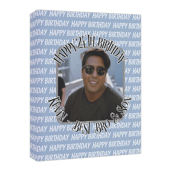 Custom Photo Birthday Canvas Print - 16x20