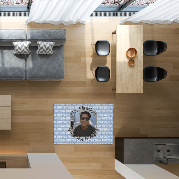 Photo Birthday 2'x3' Indoor Area Rugs - IN CONTEXT