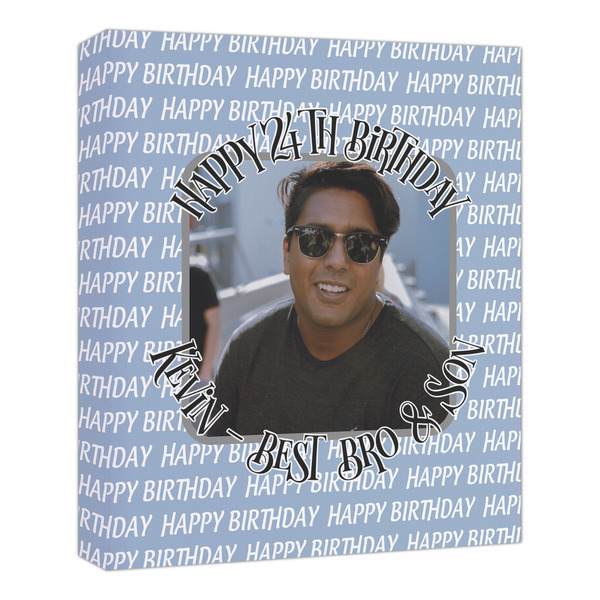 Custom Photo Birthday Canvas Print - 20x24