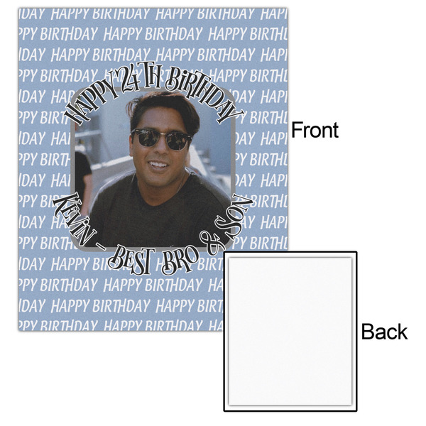 Photo Birthday 20x24 - Matte Poster - Front & Back