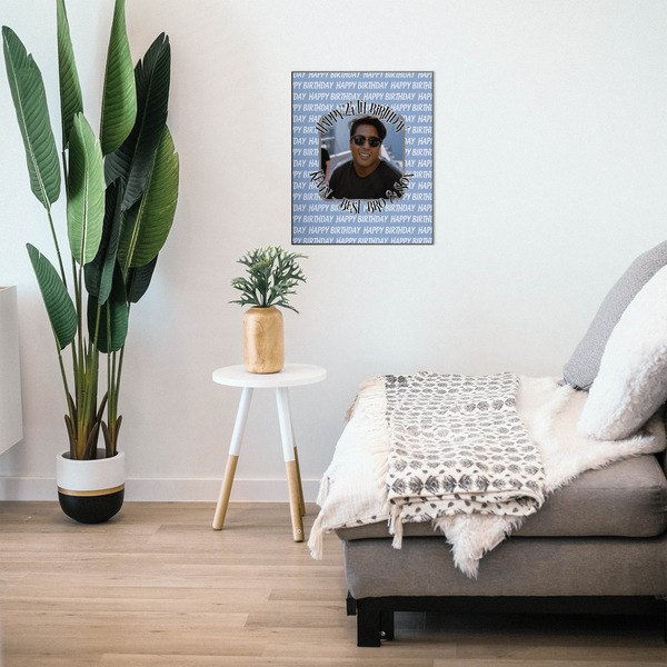 Photo Birthday 20x24 Wood Print - In Context