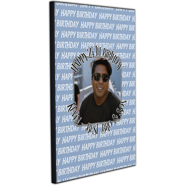 Photo Birthday 20x30 Wood Print - Angle View