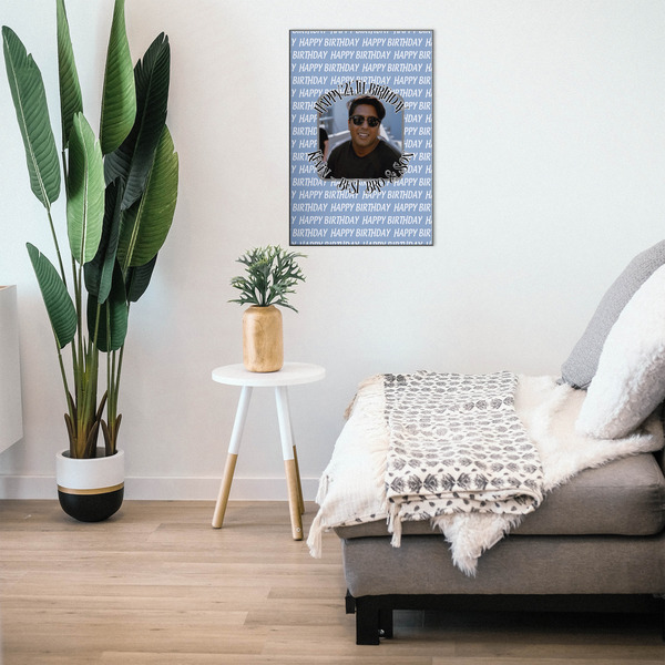 Photo Birthday 20x30 Wood Print - In Context