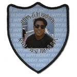 Photo Birthday Iron On Shield Patch B