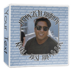 Photo Birthday 3-Ring Binder - 2 inch (Personalized)