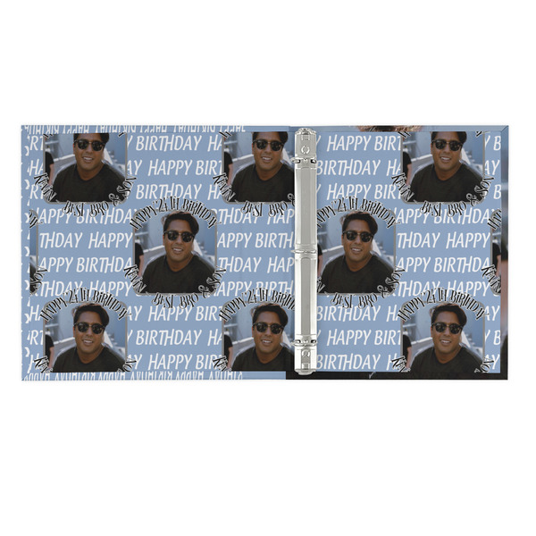 Photo Birthday 3 Ring Binders - Full Wrap - 1" - OPEN INSIDE