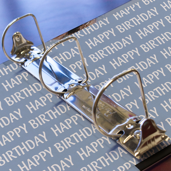 Photo Birthday 3 Ring Binders - Full Wrap - 2" - DETAIL