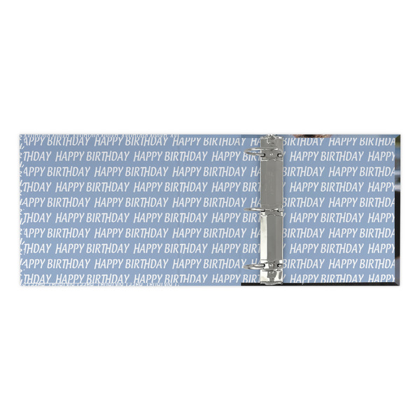 Photo Birthday 3 Ring Binders - Full Wrap - 3" - OPEN INSIDE