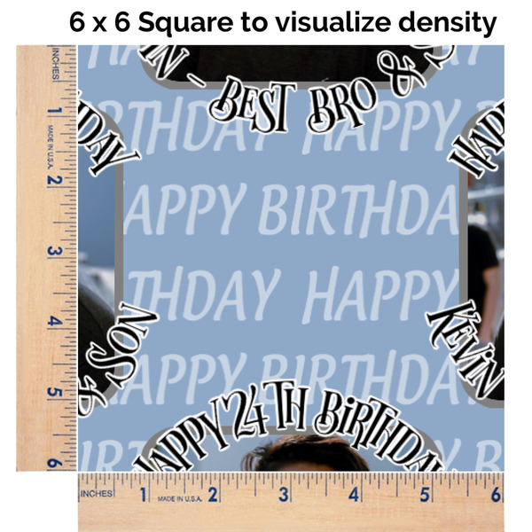 Photo Birthday 6x6 Swatch of Fabric