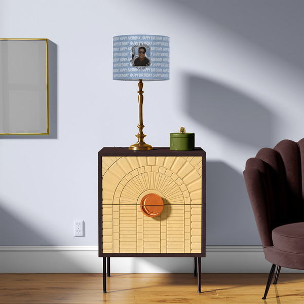 Photo Birthday 8" Drum Lampshade - LIFESTYLE