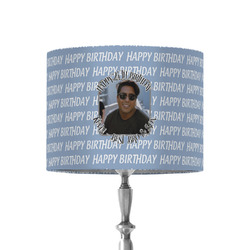 Photo Birthday 8" Drum Lamp Shade - Fabric