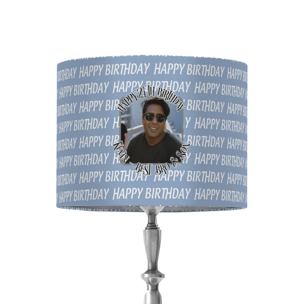 Custom Photo Birthday 8" Drum Lamp Shade - Fabric