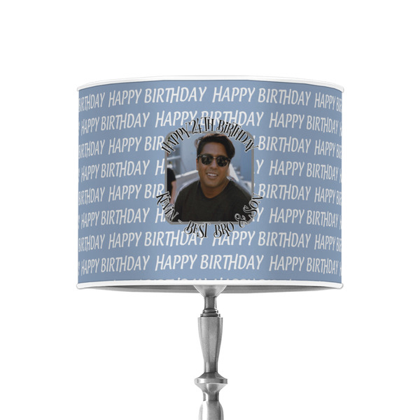 Photo Birthday 8" Drum Lampshade - ON STAND (Poly Film)