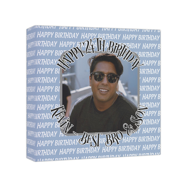 Custom Photo Birthday Canvas Print - 8x8