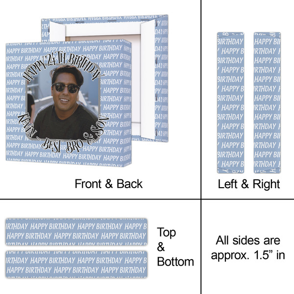 Photo Birthday 8x8 - Canvas Print - Approval