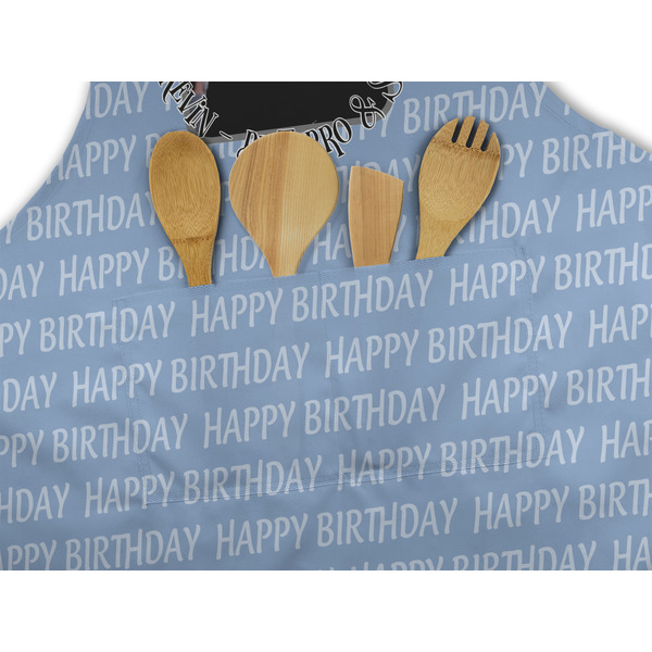 Photo Birthday Apron - Pocket Detail with Props