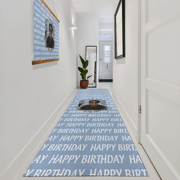 Photo Birthday Area Rug Sizes - In Context (vertical)