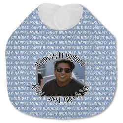 Photo Birthday Jersey Knit Baby Bib