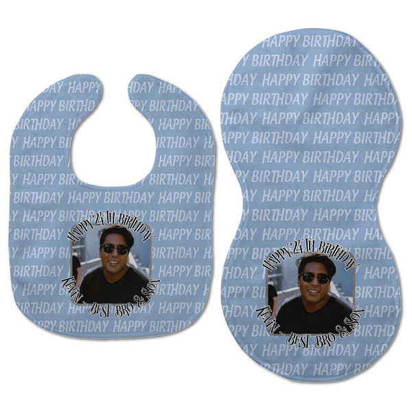 Photo Birthday Baby Bib & Burp Set - Approval (new bib & burp)