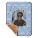 Photo Birthday Sherpa Baby Blanket - 30" x 40"