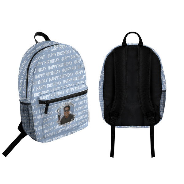 Photo Birthday Backpack front and back - Apvl