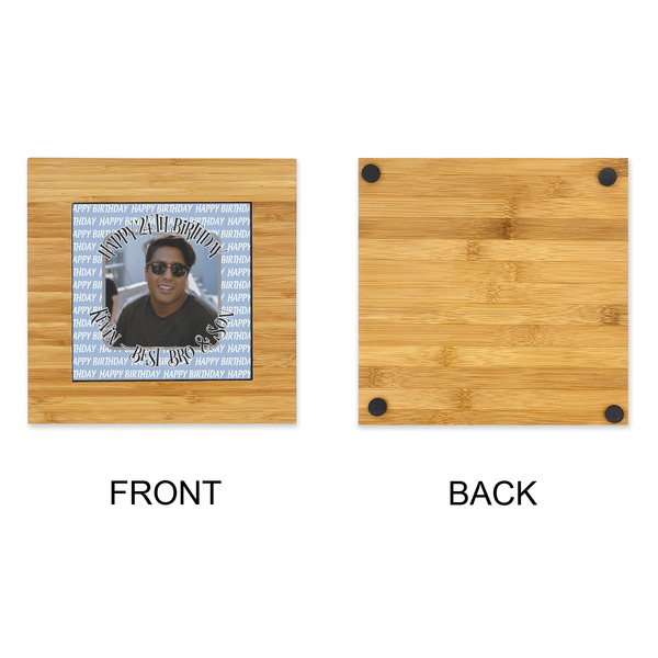 Photo Birthday Bamboo Trivet with 6" Tile - APPROVAL