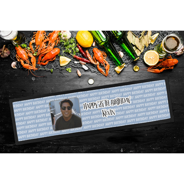 Photo Birthday Bar Mat - Large - LIFESTYLE