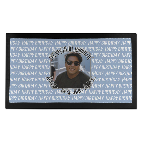 Photo Birthday Bar Mat - Small - FRONT