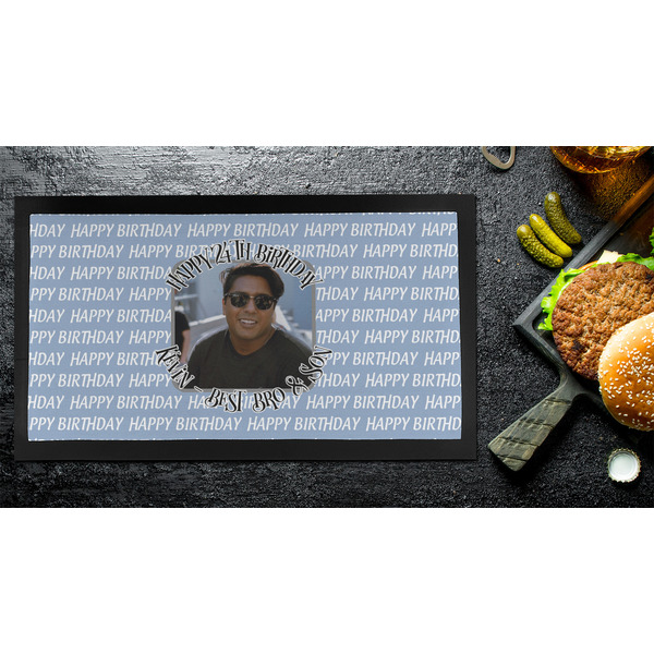 Photo Birthday Bar Mat - Small - LIFESTYLE