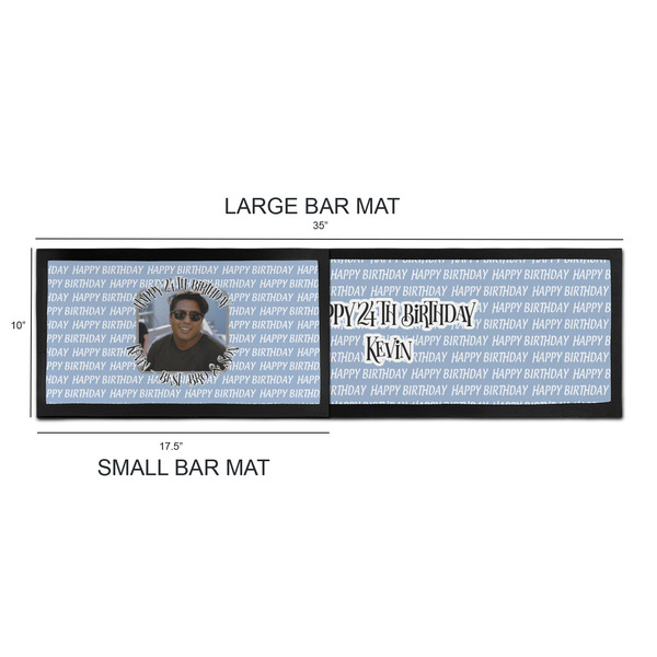 Photo Birthday Bar Mats - Sizing Chart