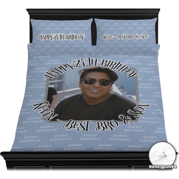 Photo Birthday Bedding Set (Queen) - Duvet