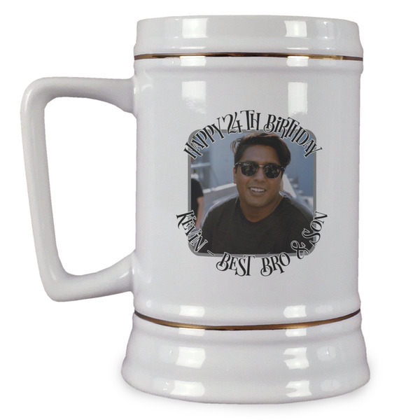 Custom Photo Birthday Beer Stein (Personalized)