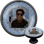 Photo Birthday Cabinet Knob (Black) (Personalized)