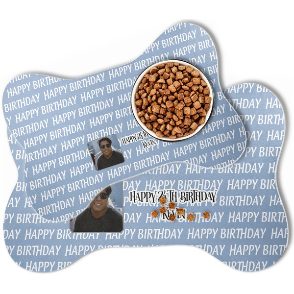Photo Birthday Bone Shaped Dog Mats - MAIN