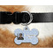 Photo Birthday Bone Shaped Dog Tag on Collar & Dog